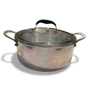 Lexi Home Diamond Non-Stick Tri-Ply Stainless Steel Professional Cookware 5 Qt